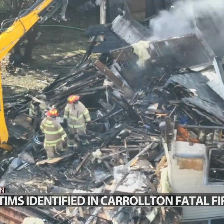 Authorities identify 4 victims who perished in massive house fire in Carrollton
